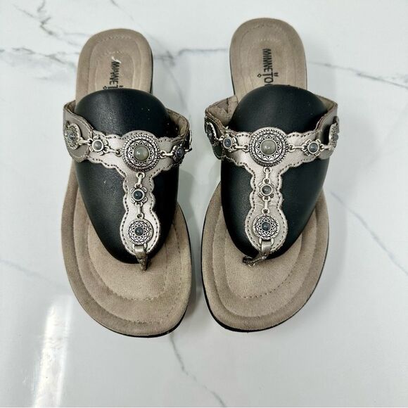 Minnetonka Leather Sandals- Size 8 - Picture 3 of 12